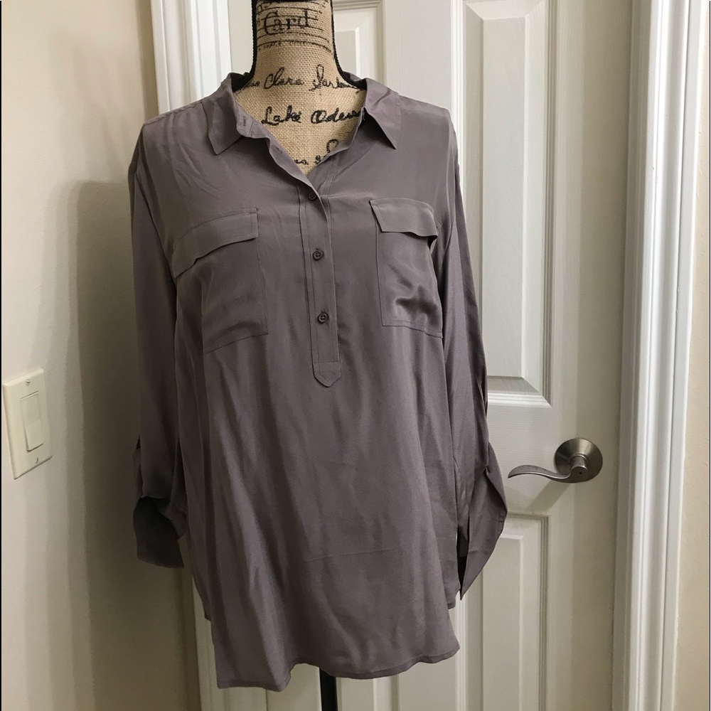 Brown Ann Taylor casual blouse